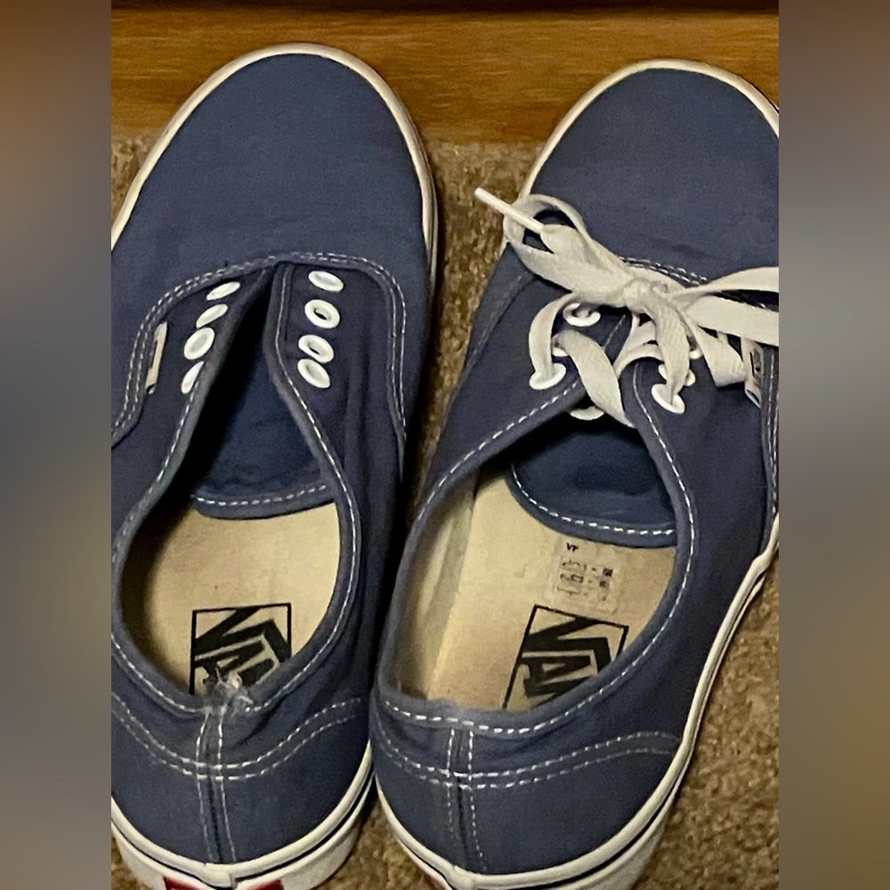 Vans Navy Lace-Up Sneakers